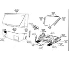 Magnavox 44PL9523 back cabinet parts diagram
