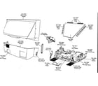 Magnavox 44PL9773 back cabinet parts diagram