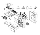 Panasonic SC-PM28P cabinet parts diagram