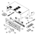 Yamaha HTR-5630 cabinet parts diagram