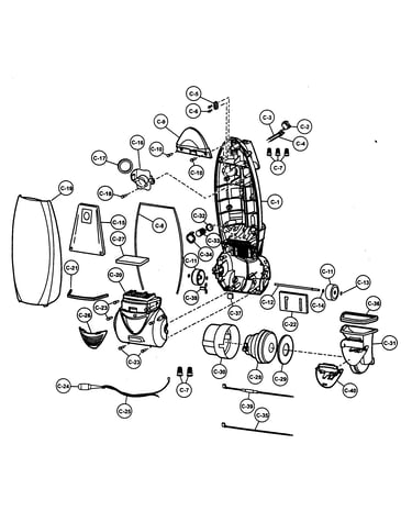 Motor housing/motor/body