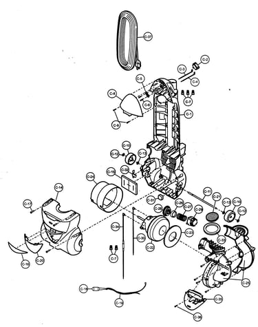 Motor housing/motor/body