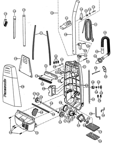 Motor housing/motor/handle/body