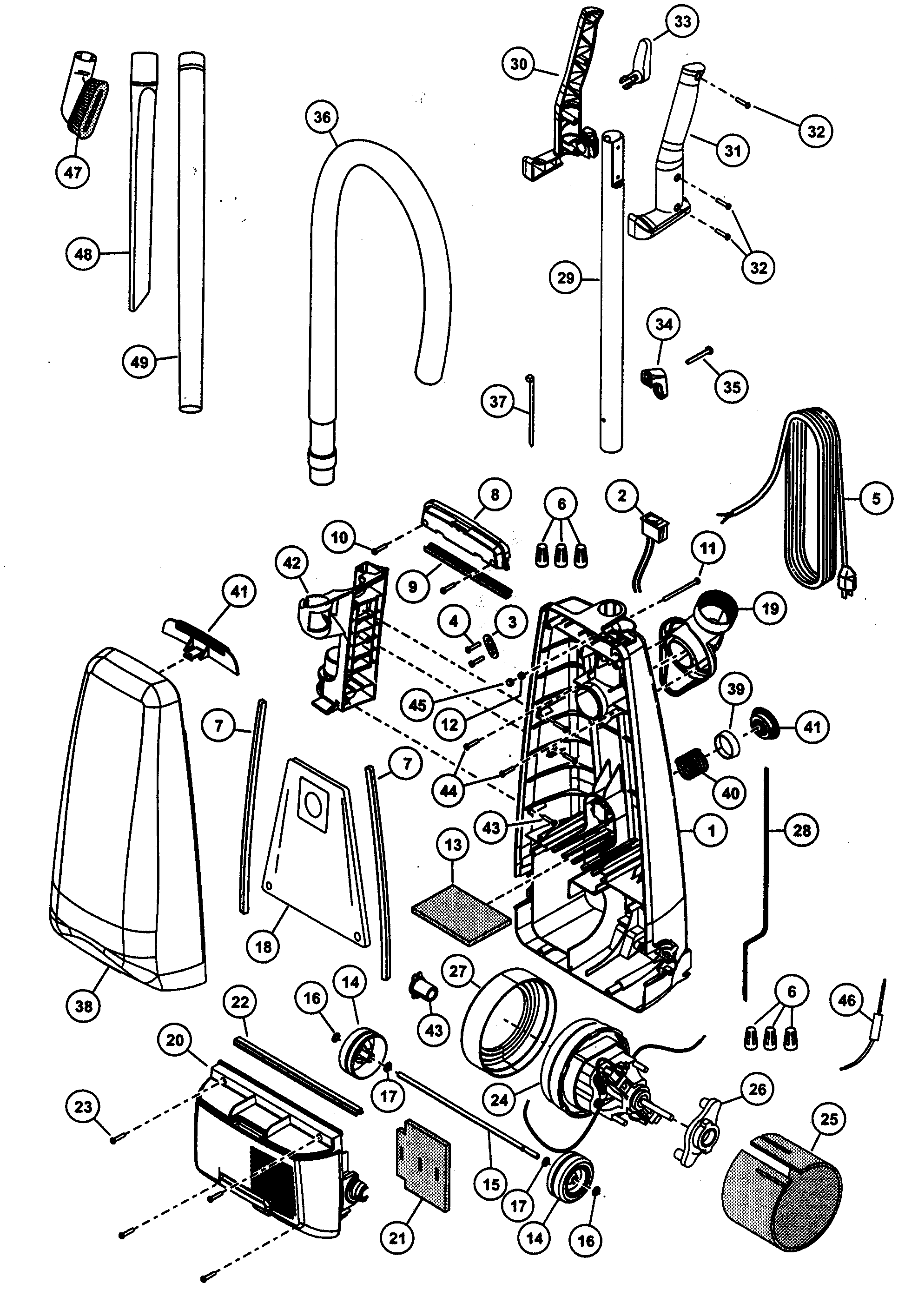 Motor housing/handle/body