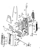Dust container/handle
