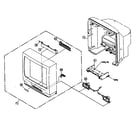 Panasonic PV-C2063 cabinet parts diagram