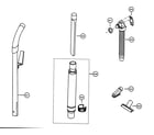 Panasonic MC-V325 handle/hose/attachments diagram