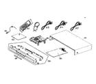 Toshiba SD-3900 cabinet parts diagram