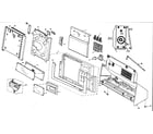 Panasonic SC-EN53P cabinet parts diagram