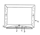 Panasonic CT-20SL13G cabinet parts diagram
