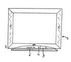 Panasonic CT-24SL13G cabinet parts diagram