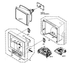 RCA 24F500TDV cabinet parts diagram