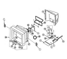 Sony KV-27FS100L cabinet parts diagram