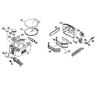 JVC FS-X3 cabinet parts diagram