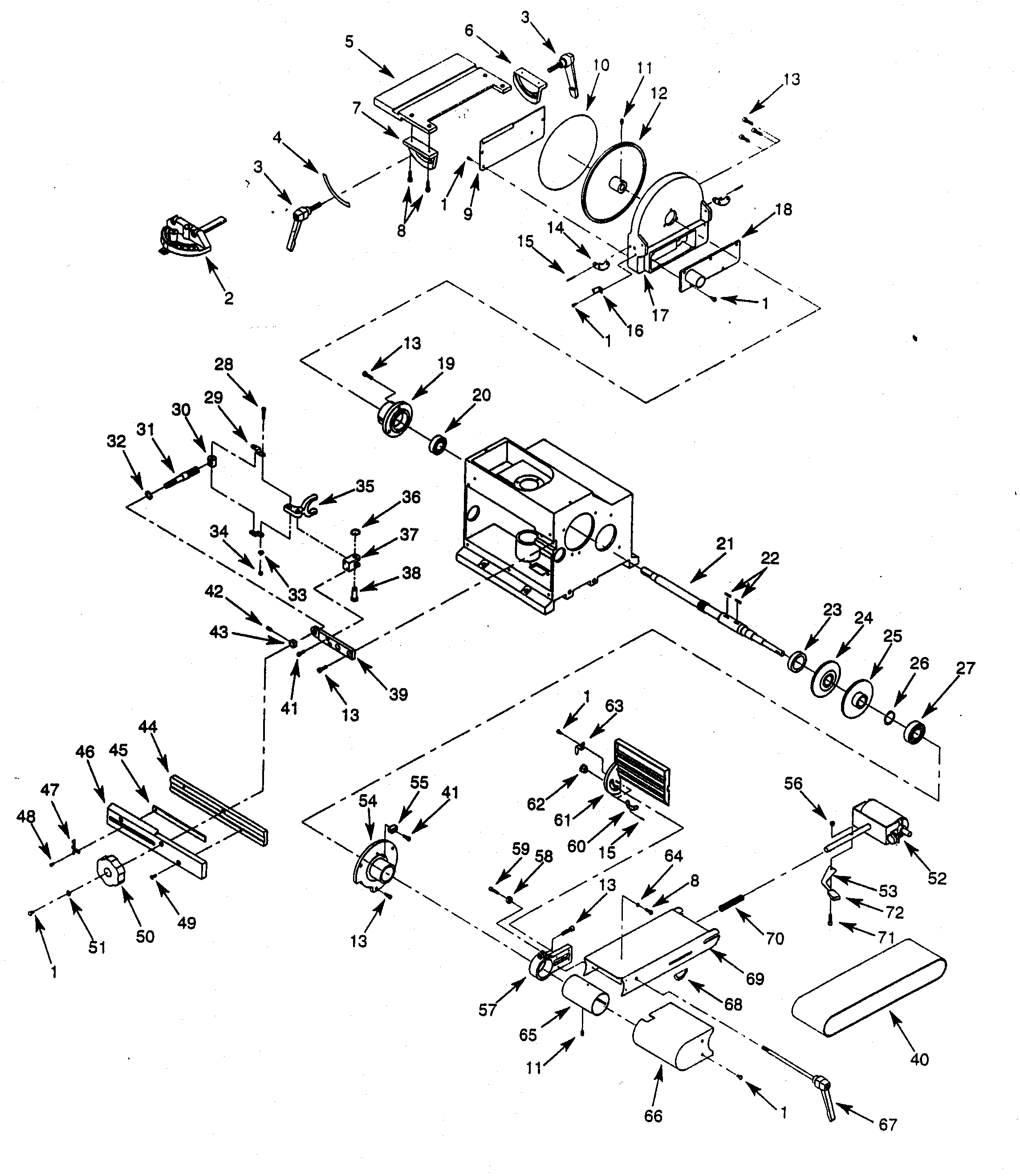Belt/disc assy