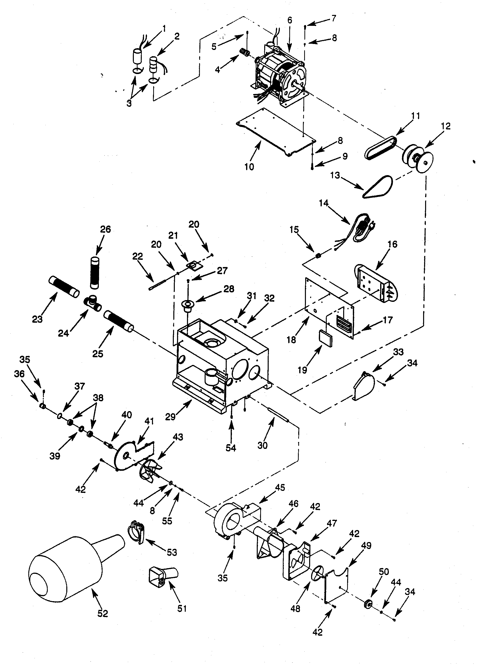 Dust collection/motor