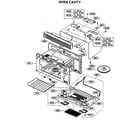 Kenmore 72163653300 oven cavity diagram