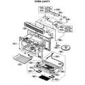 Kenmore 72163653300 oven cavity diagram