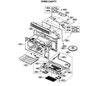 Kenmore 72163654300 oven cavity diagram