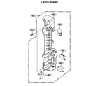 Kenmore 72163659300 latch board diagram