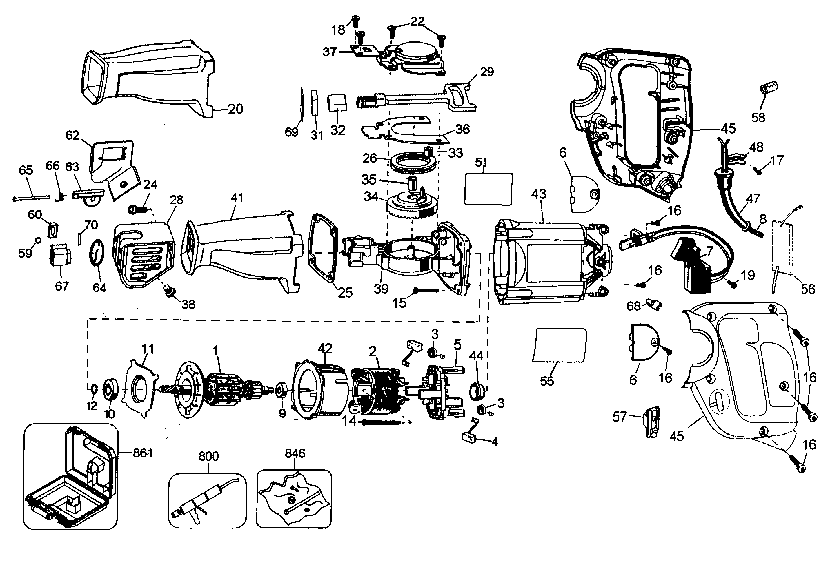 Housing assy/motor