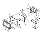 Samsung HPN4239 cabinet parts diagram