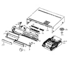 RCA RTD250 cabinet parts diagram