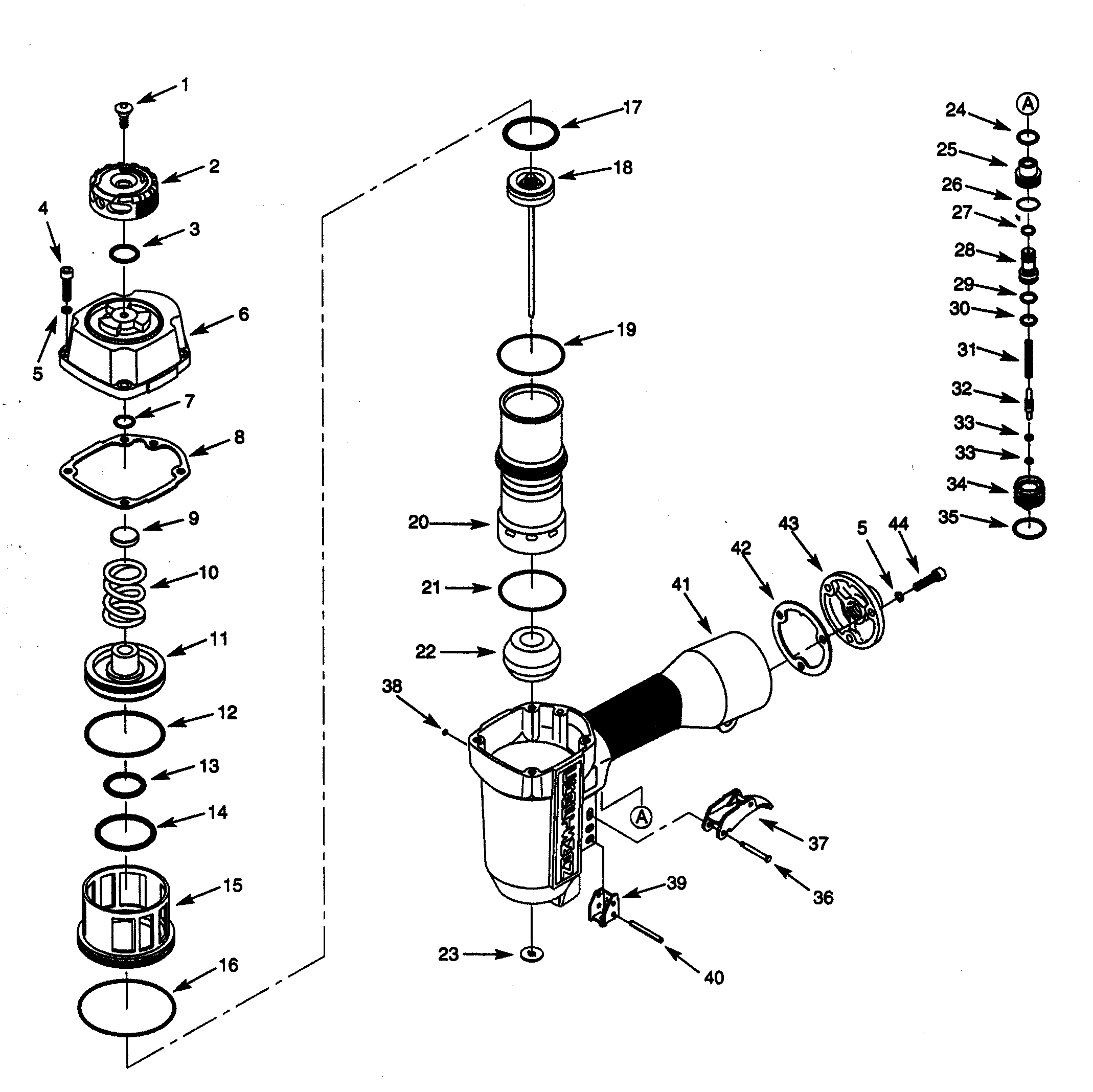 Head/trigger valve