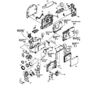 Hitachi DZ-MV380A cabinet parts diagram