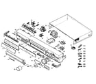 Panasonic SA-HT1000PP cabinet parts diagram