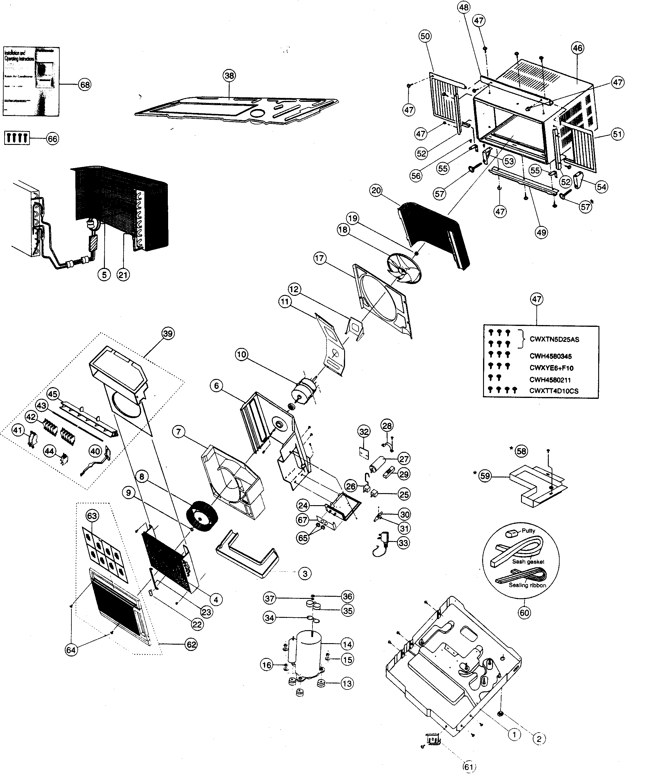 Cabinet parts