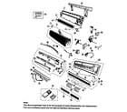 Panasonic CS-C18BKP cabinet parts diagram