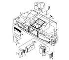 Panasonic PT-50LCX63 cabinet parts 2 diagram