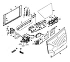 Panasonic PT-60LCX63 cabinet parts 1 diagram