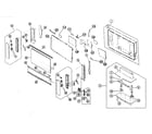 Sony KE-37XS910 cabinet parts diagram