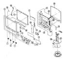 Sony KLV-21SR2 cabinet parts diagram
