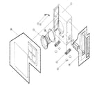 Magnavox SW3500/17S cabinet parts diagram