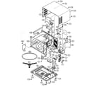 Sharp R-308HW oven/cabinet parts diagram