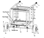 Porter Cable H1000 wheel kit diagram
