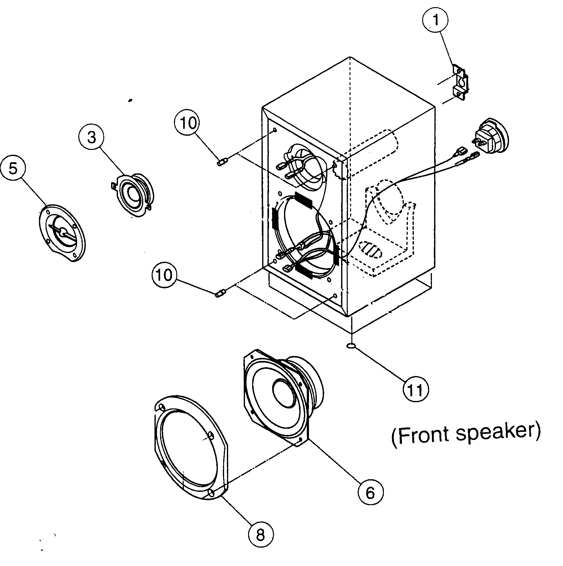 Front speaker