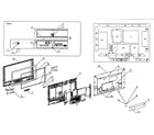 Panasonic TH-50PX20U-P cabinet parts diagram