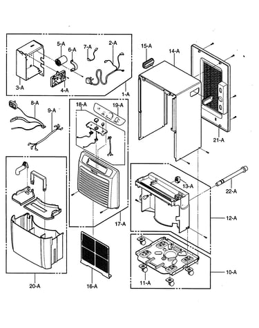 Outer case/control parts