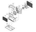 Kenmore 58074054400 air handling/cycle parts diagram