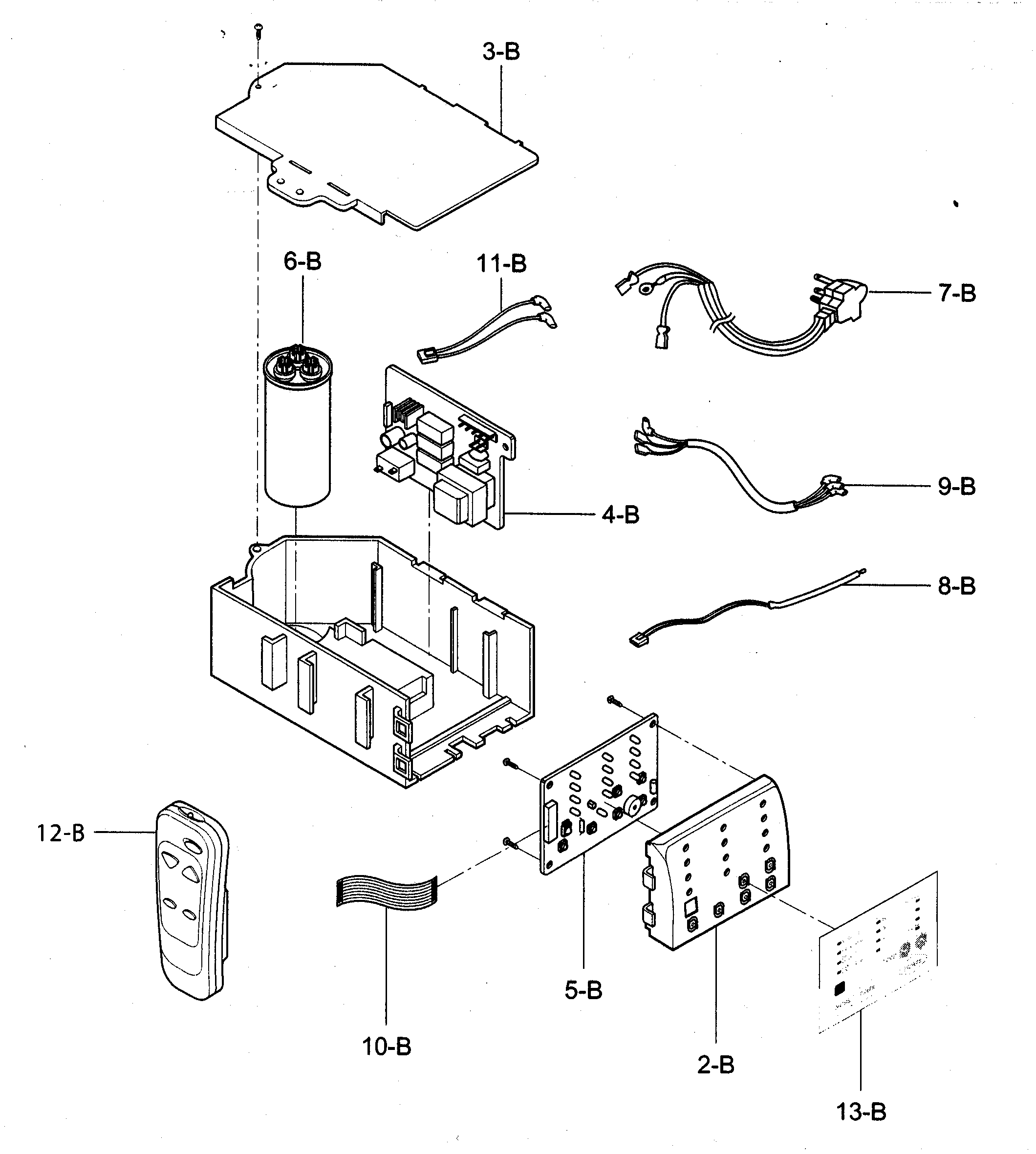 Control box assy