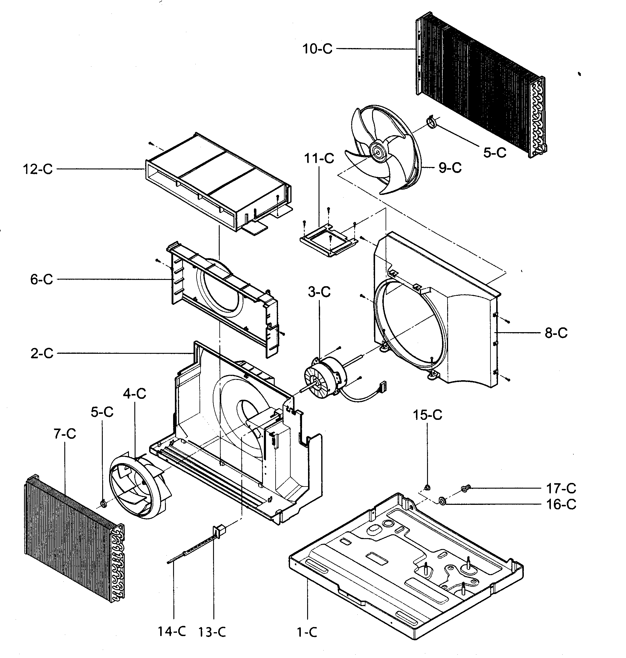Air handling/cycle parts