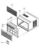 Cabinet/front grille assy