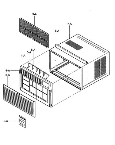 Cabinet/front grille assy