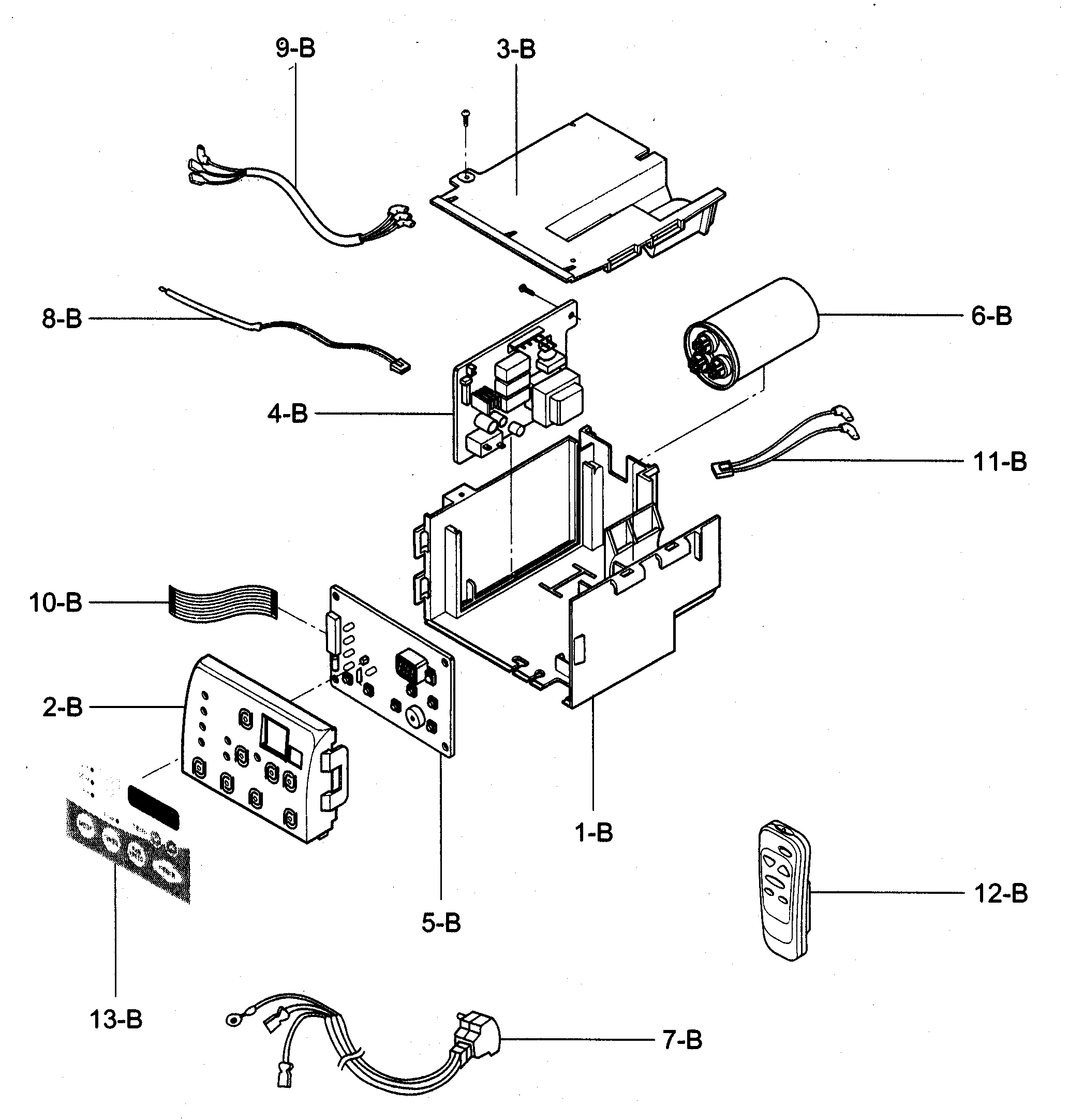 Control box assy