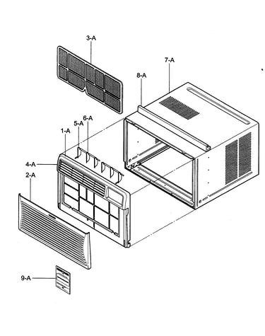 Cabinet/front grille assy
