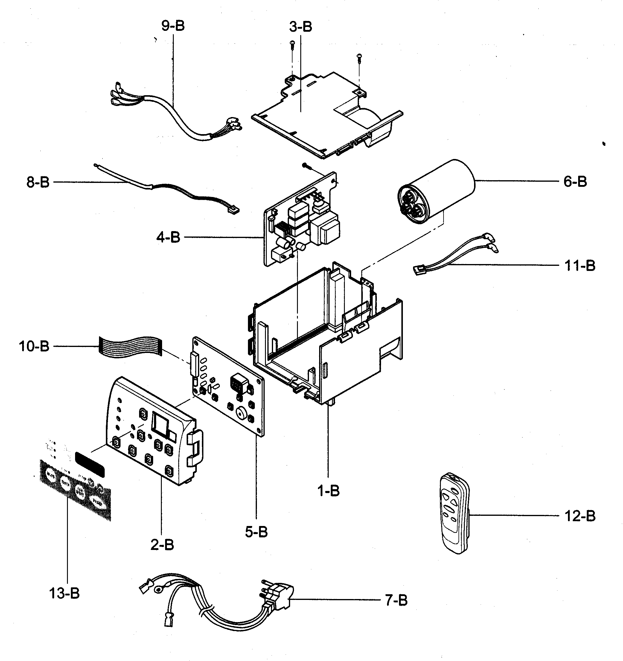 Control box assy